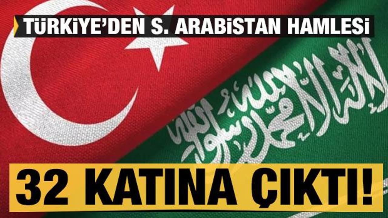 T&uuml;rkiye'den S. Arabistan hamlesi: 32 katına &ccedil;ıktı
