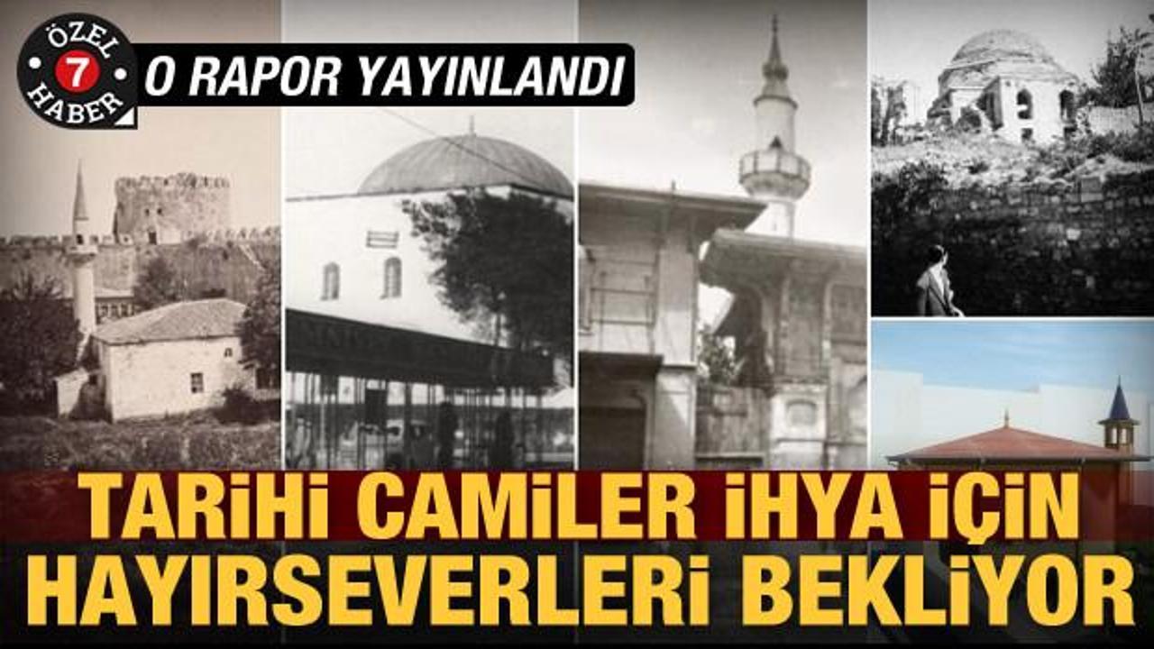 Yok olan tarihi camilerin ihyası için hayırseverler bekleniyor! İSTED o raporu yayınladı