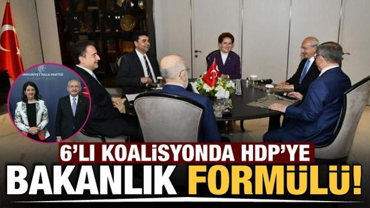 6'lı koalisyonda HDP'ye bakanlık formülü iddiası!