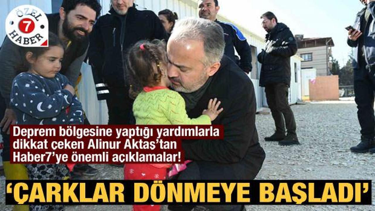 Alinur Aktaş'tan &ouml;nemli a&ccedil;ıklamalar: &Ccedil;arklar d&ouml;nmeye başladı