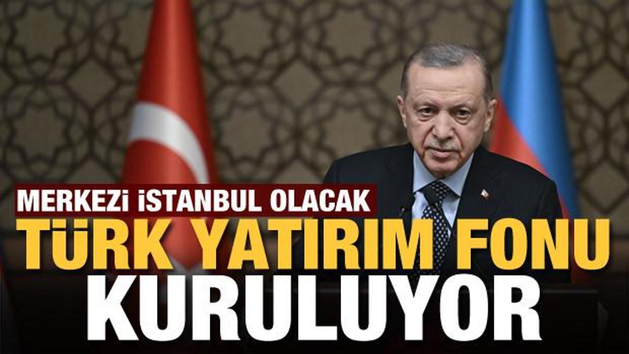 Başkan Erdoğan'dan önemli açıklamalar! Türk Yatırım Fonu kuruluyor