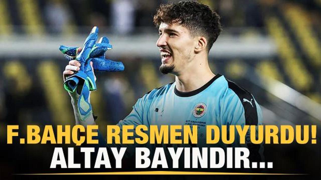 Fenerbahçe'de beklenen oldu! Altay Bayındır'ın sözleşmesi uzatıldı