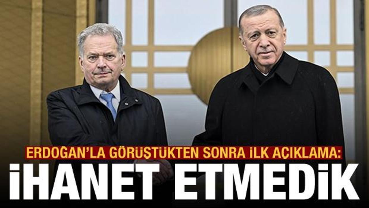 Finlandiya Cumhurbaşkanı Niinist&ouml;: Yaptığımız İsve&ccedil;'e ihanet değil