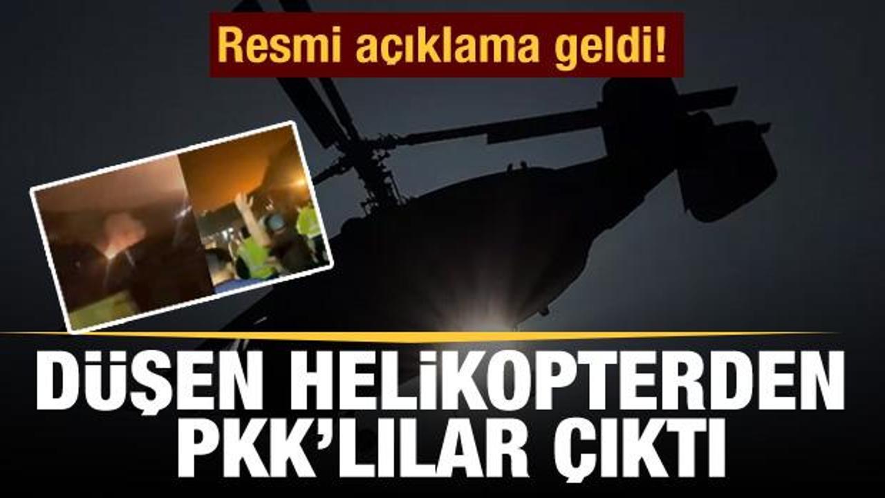 Irak Kürt Bölgesel yönetimi: Duhok'ta düşen helikopterde PKK'lı teröristler var