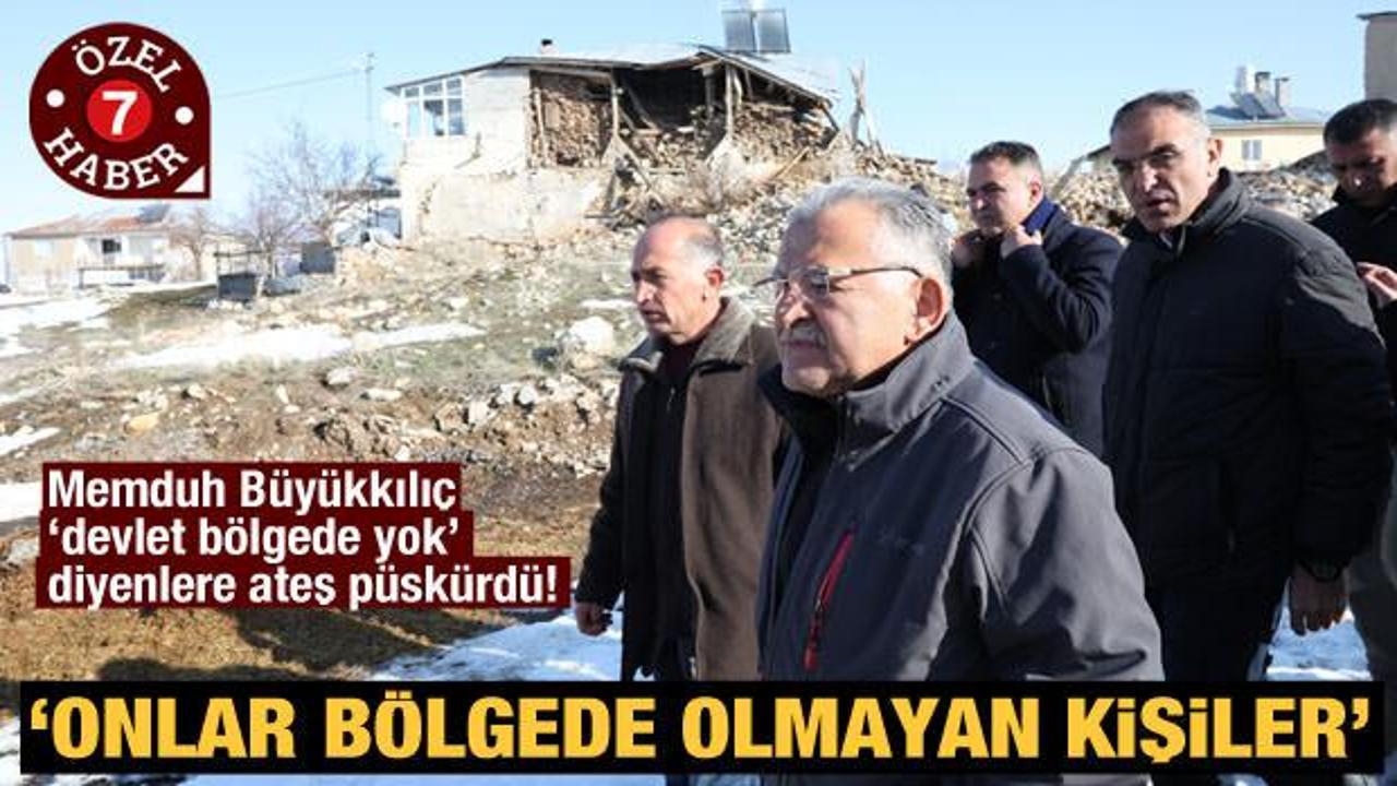 Memduh B&uuml;y&uuml;kkılı&ccedil; 'devlet b&ouml;lgede yok' diyenlere sitem etti: Onlar b&ouml;lgede olmayanlar 