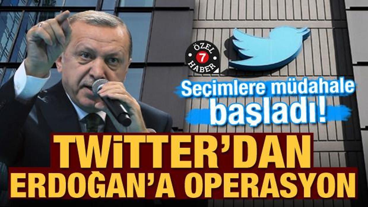 Resmen başladılar! Twitter'dan Erdoğan'a operasyon