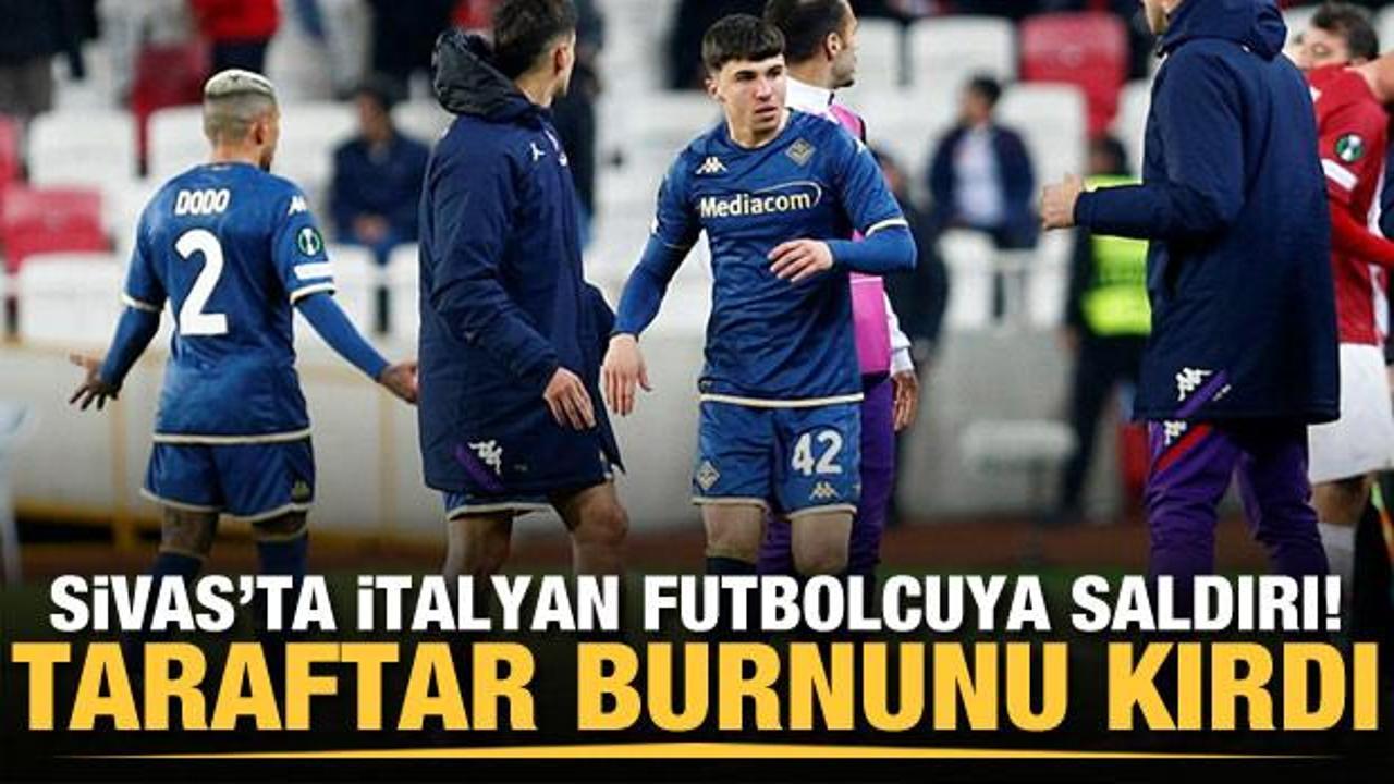 Sivas'ta İtalyan futbolcuya saldırı! Burnu kırıldı...