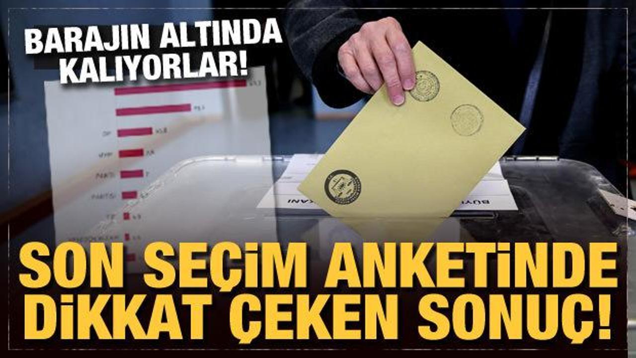 Son seçim anketinde dikkat çeken sonuç: İYİ Parti'de çarpıcı kayıp!