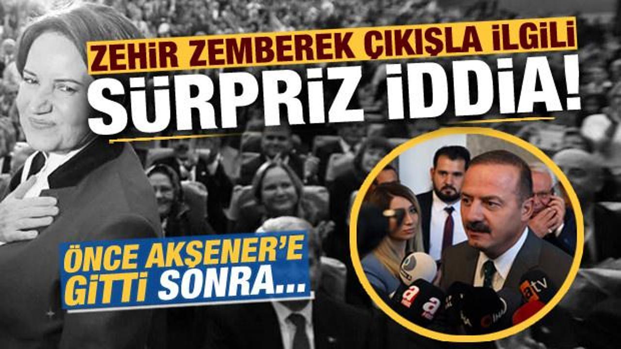 Ağıralioğlu'nun zehir zemberek açıklamasıyla ilgili dikkat çeken 'Akşener' iddiası!