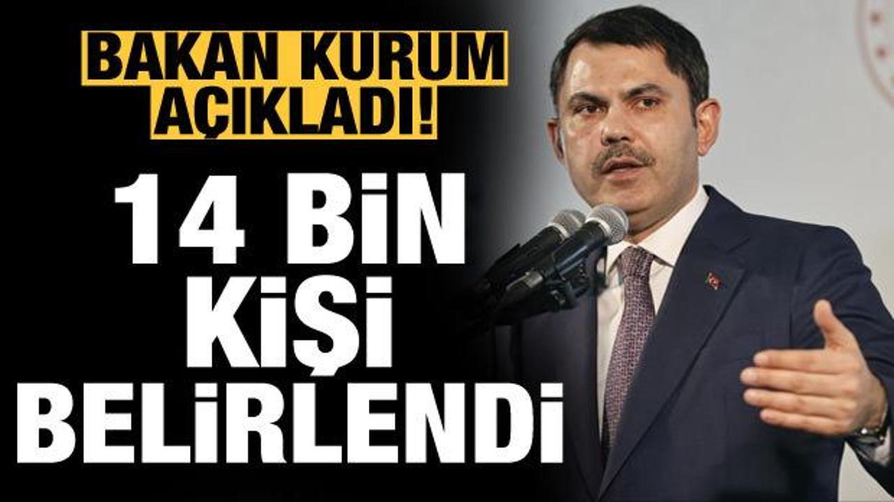 Bakan Kurum: Tuzla'da 9 g&uuml;nde 14 bin 838 hak sahibini belirledik