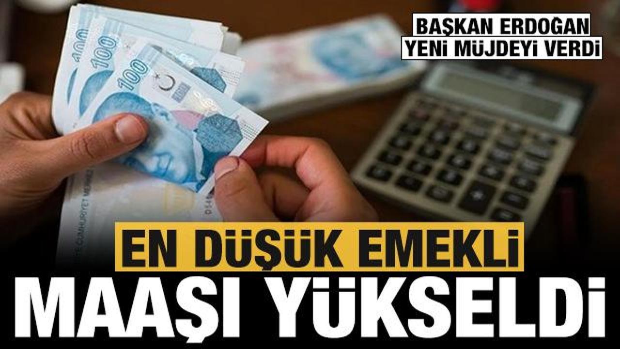 Başkan Erdoğan canlı yayında a&ccedil;ıkladı: En d&uuml;ş&uuml;k emekli maaşı 7 bin 500 TL oldu!