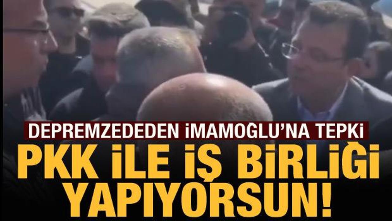 Depremzededen İmamoğlu'na HDP tepkisi: PKK ile iş birliği yapıyorsun
