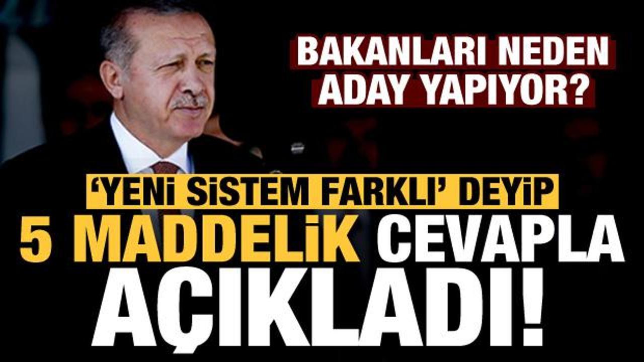 Erdoğan, bakanları neden aday yapıyor? Ahmet Hakan 5 maddede açıkladı...