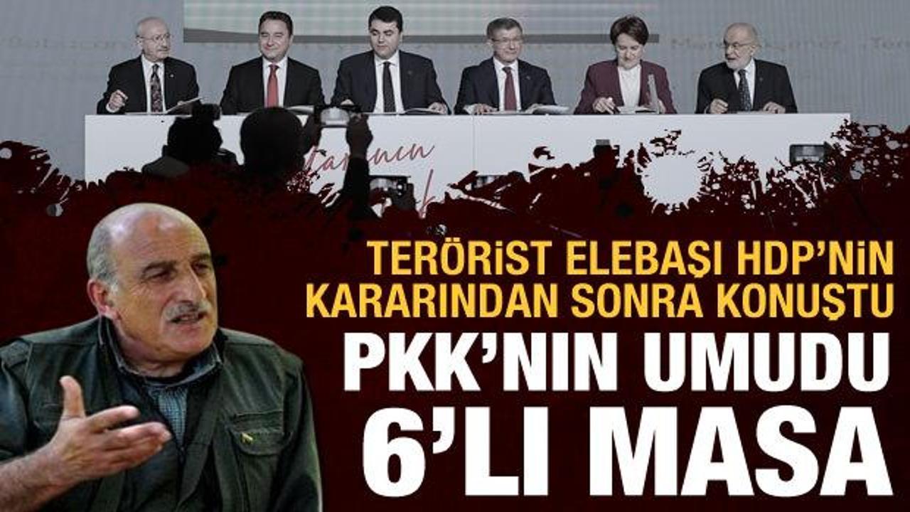 HDP aday çıkarmamıştı: PKK elebaşı altılı masaya yeni destek mesajı gönderdi