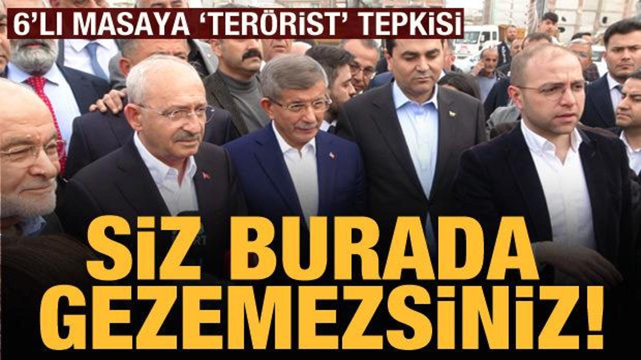 Kılıçdaroğlu'na depremzedelerden tepki: Teröristlerle işbirliği yapan burada gezemez!