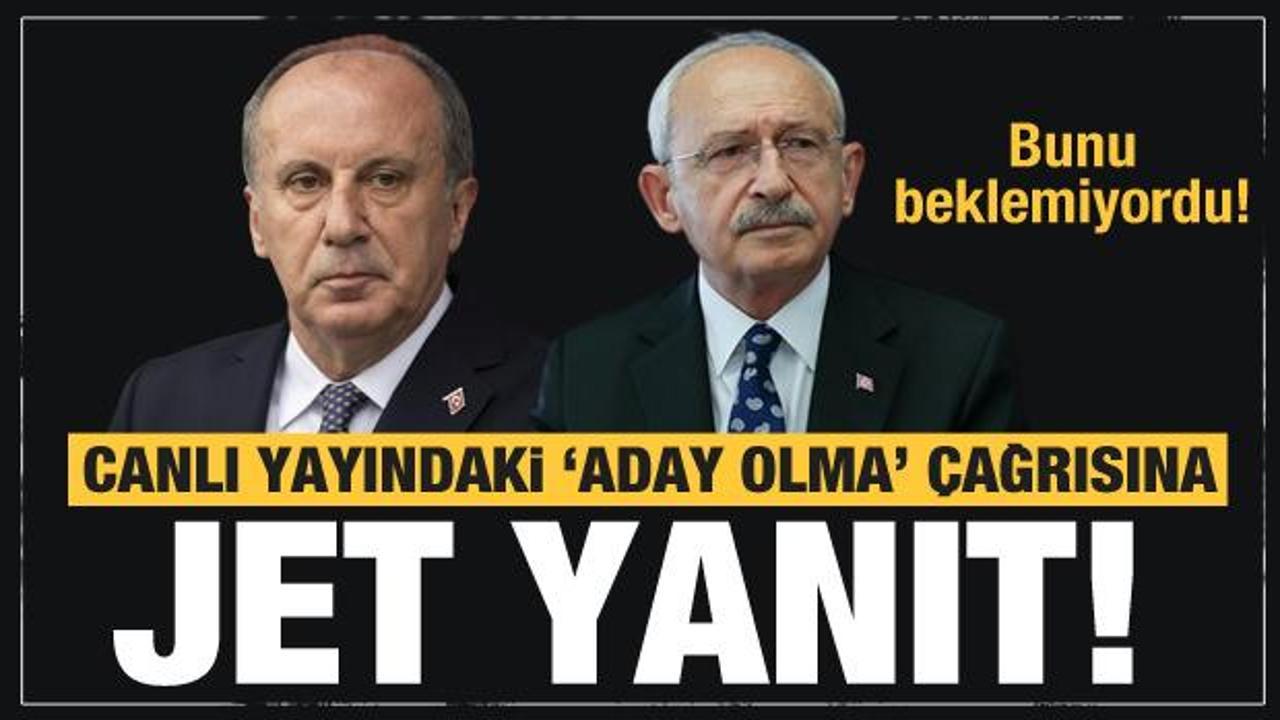 Kılı&ccedil;daroğlu'nun &ccedil;ağrısına Muharrem İnce'den jet yanıt! Bunu beklemiyordu