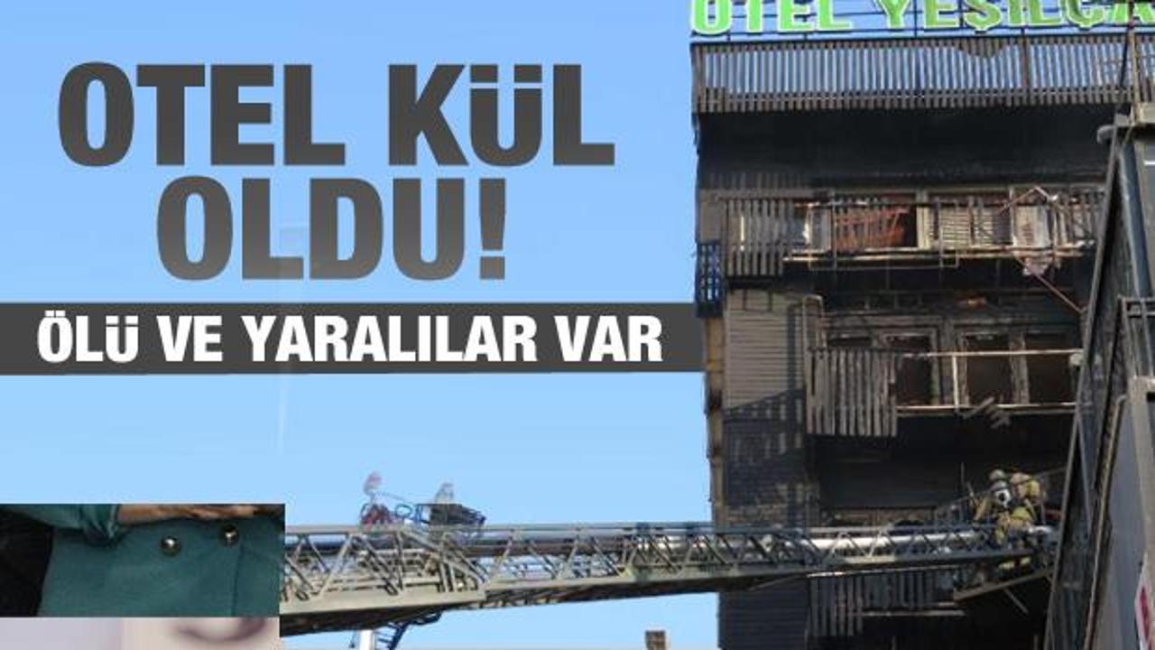 Pendik'te 7 katlı otelde yangın! &Ouml;l&uuml; ve yaralılar var