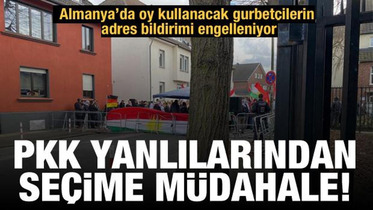 Terör örgütü PKK yandaşları Türk konsoloslukları önünde gösteriler düzenliyor