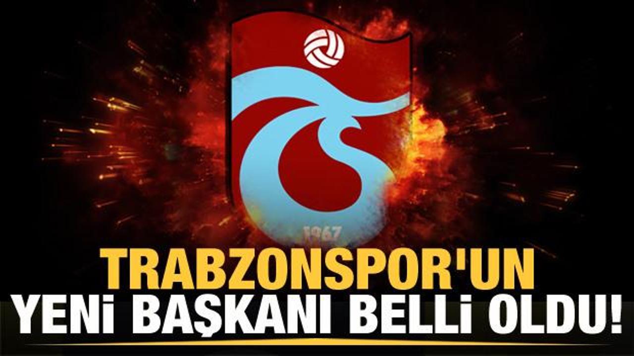Trabzonspor'un yeni başkanı belli oldu!