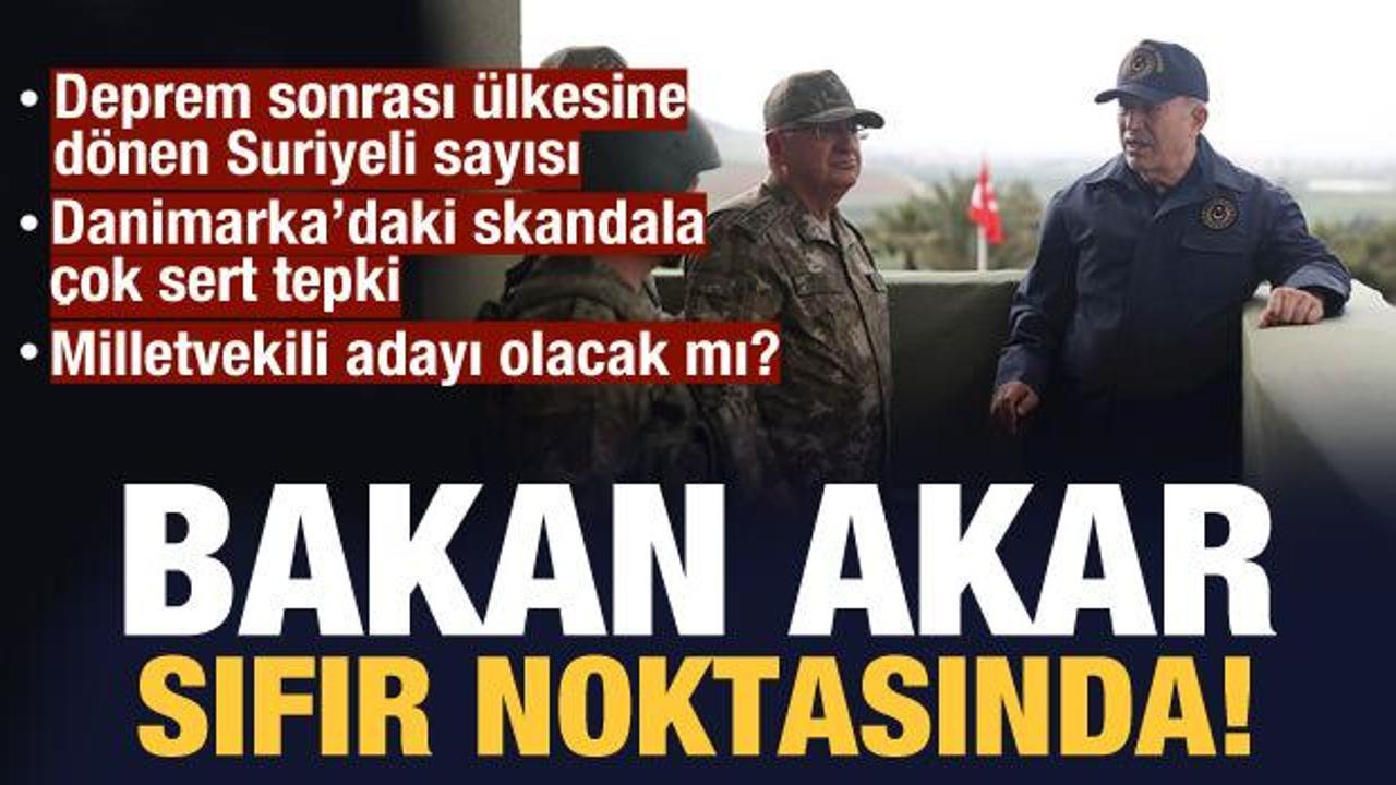 Bakan Akar &uuml;lkesine d&ouml;nen Suriyeli sayısını a&ccedil;ıkladı!