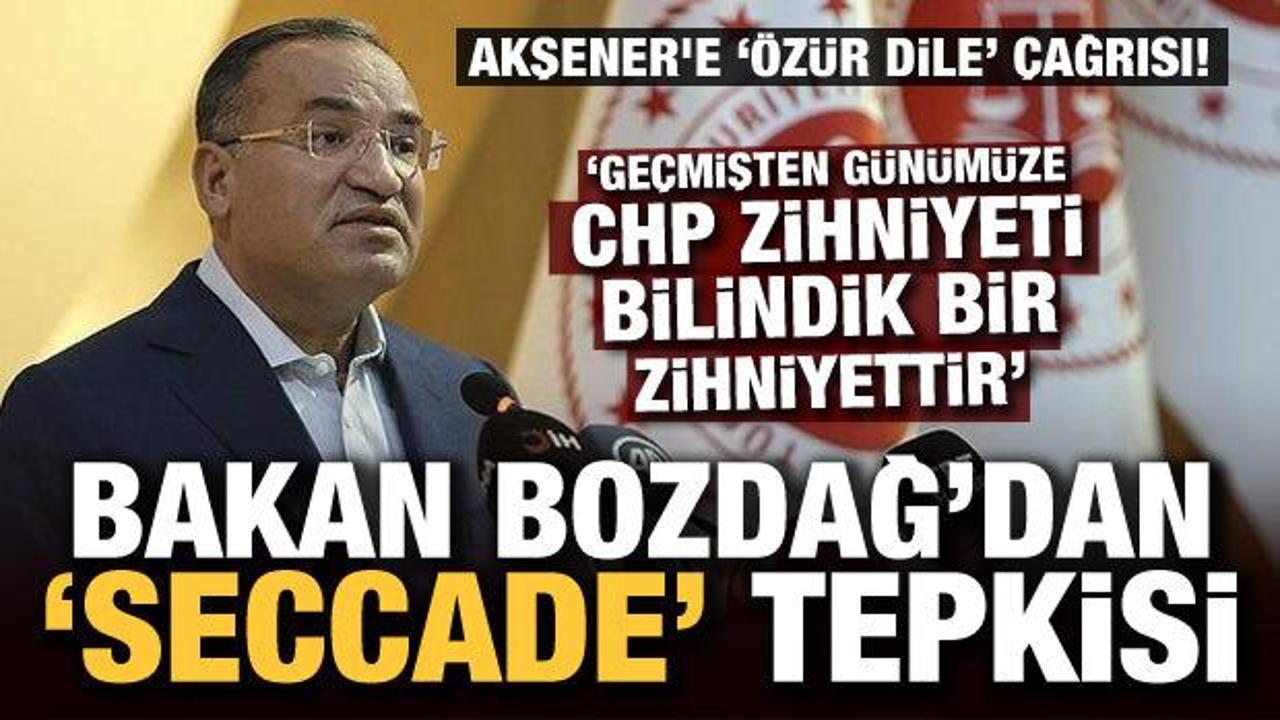 Bakan Bozdağ'dan Kılıçdaroğlu'na 'seccade' tepkisi! 