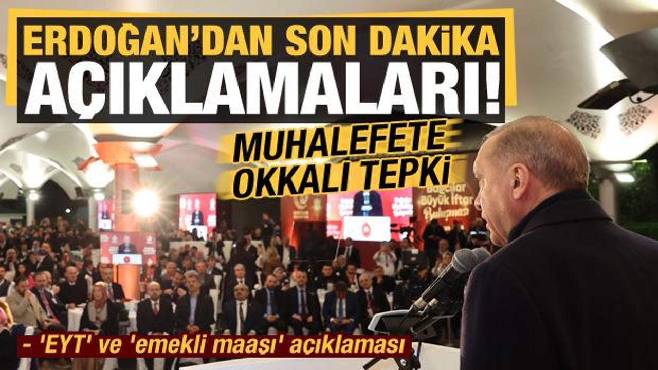 Erdoğan'dan son dakika açıklamaları! Muhalefete okkalı tepki...