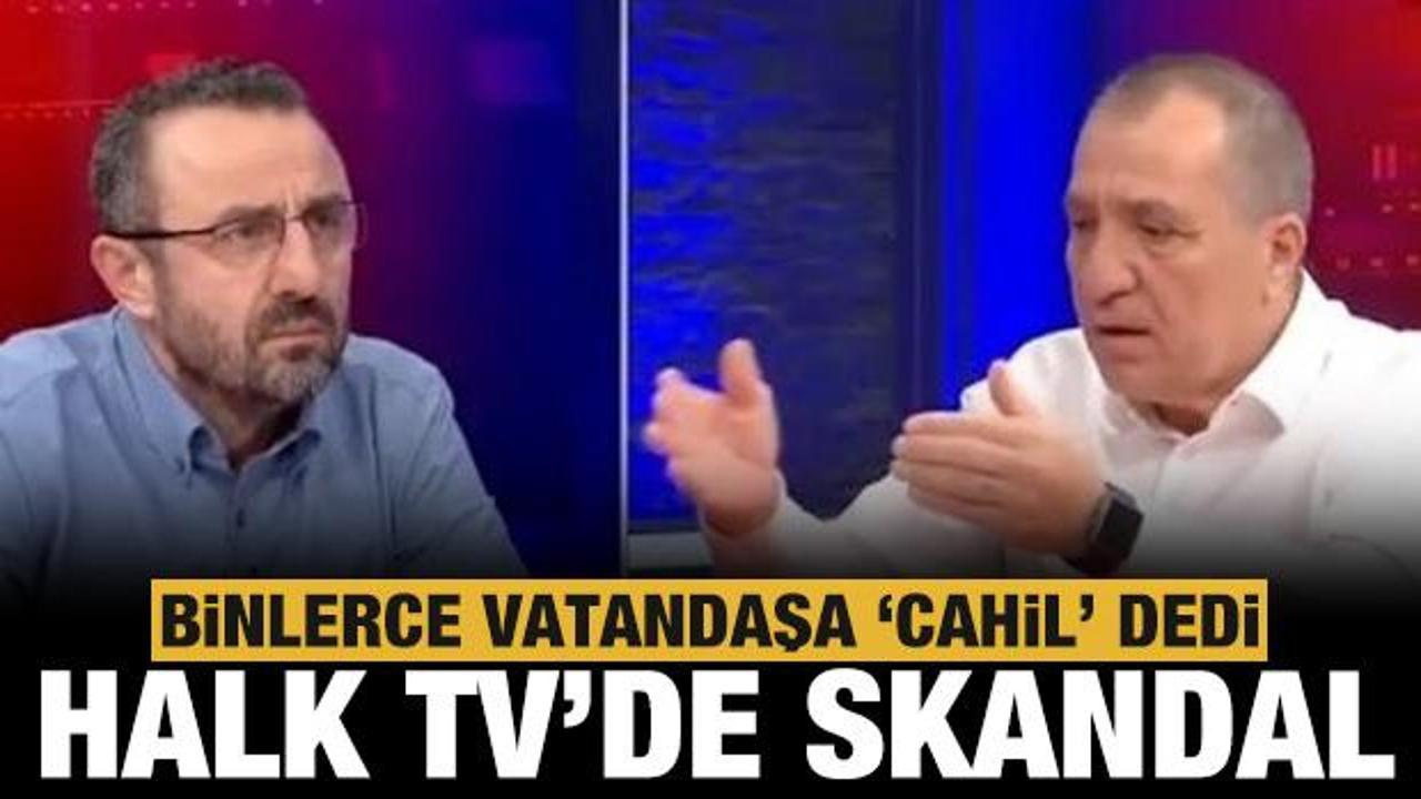 Halk TV'de skandal! Mehmet Tezkan binlerce vatandaşa canlı yayında 'cahil' dedi