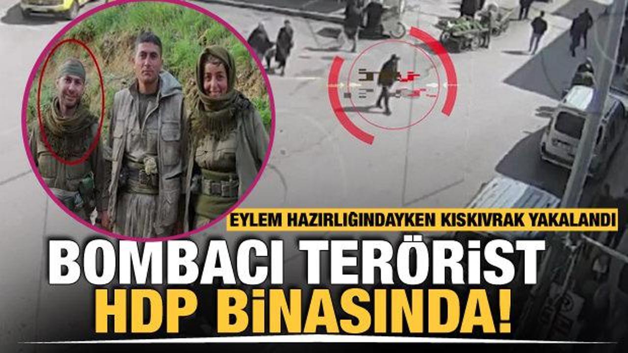 HDP binasında bombacı terörist! Giriş yaptığı anlar kameralara yansıdı