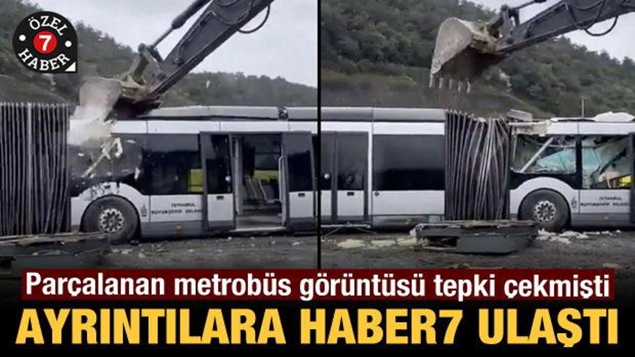 Par&ccedil;alanan metrob&uuml;s g&ouml;r&uuml;nt&uuml;s&uuml; tepki &ccedil;ekmişti&hellip; Ayrıntılara Haber7 ulaştı