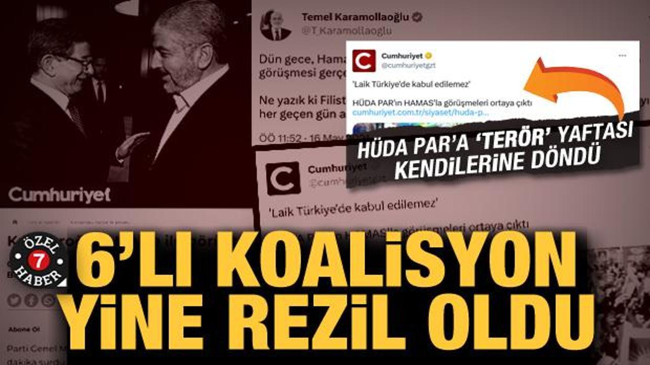 6’lı koalisyonda HÜDA PAR çelişkileri tam gaz! ‘Hamas’ dediler yine yakalandılar