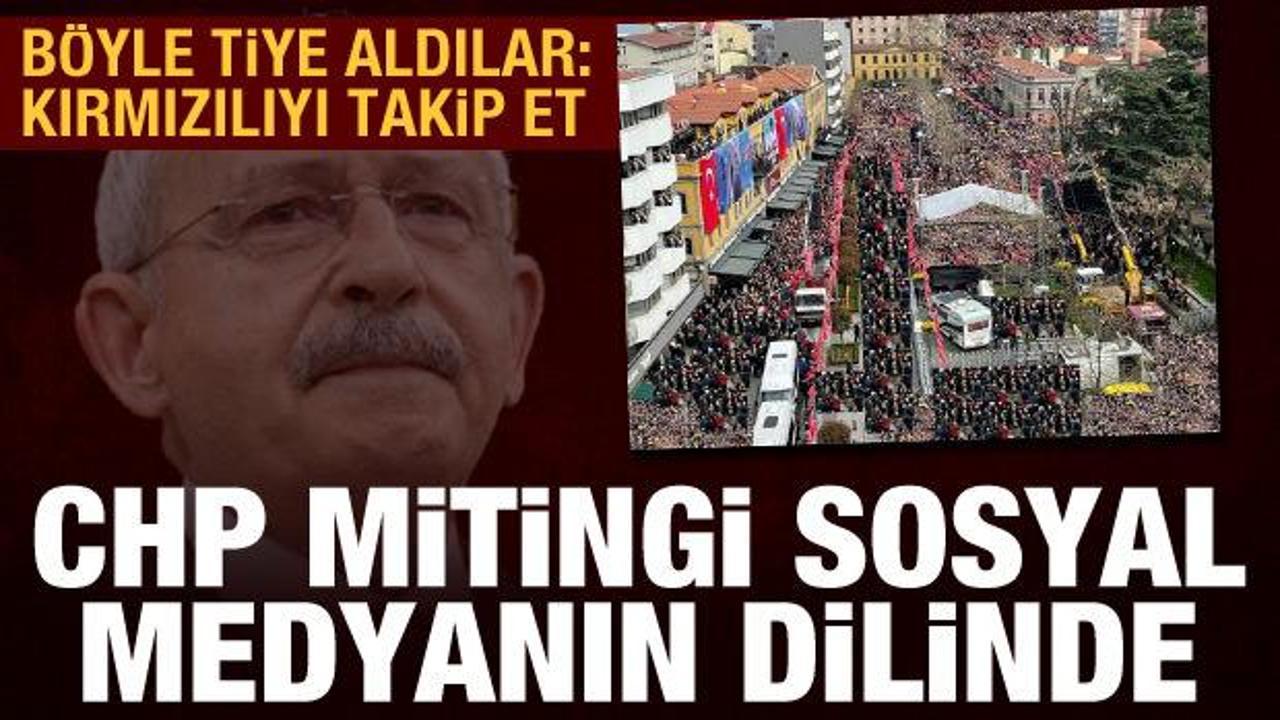 CHP'nin Trabzon mitingine dair montajlı fotoğraf sosyal medyanın dilinde