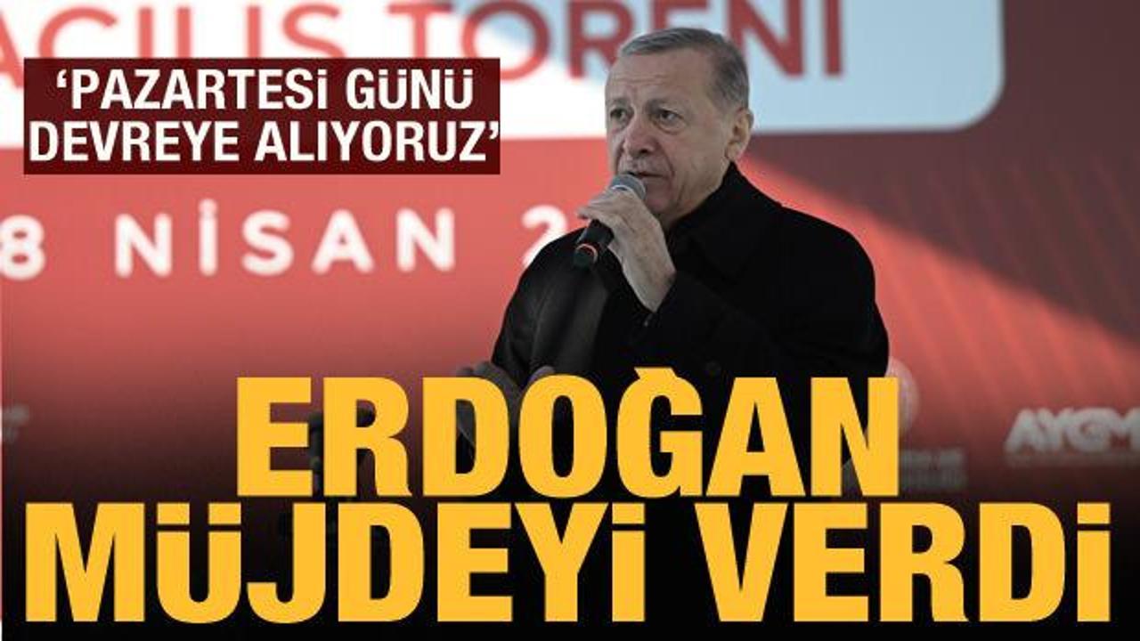 Cumhurbaşkanı Erdoğan m&uuml;jdeyi verdi: TCG Anadolu'yu devreye alıyoruz!