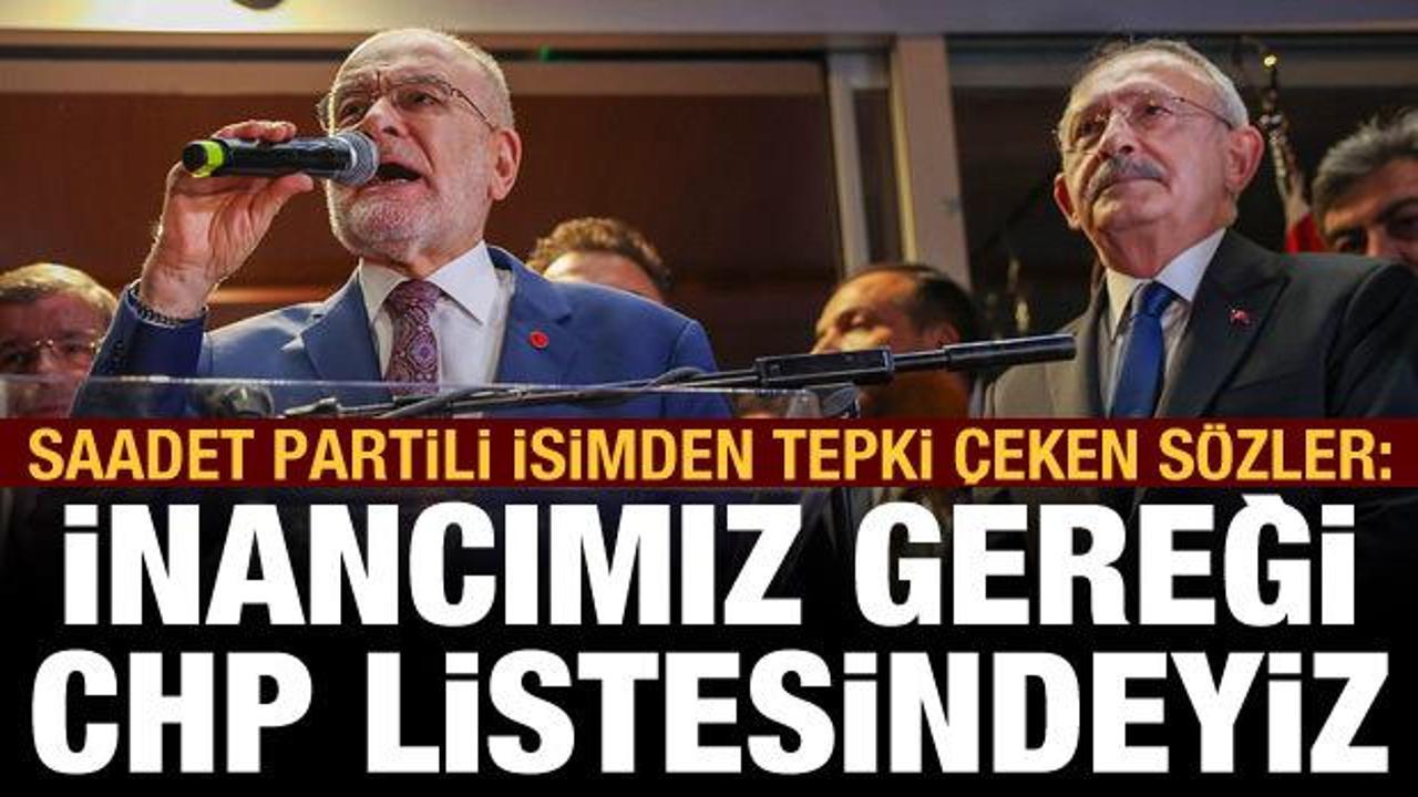 Saadet Partili Yıldırım: İnancımız gereği CHP listesindeyiz