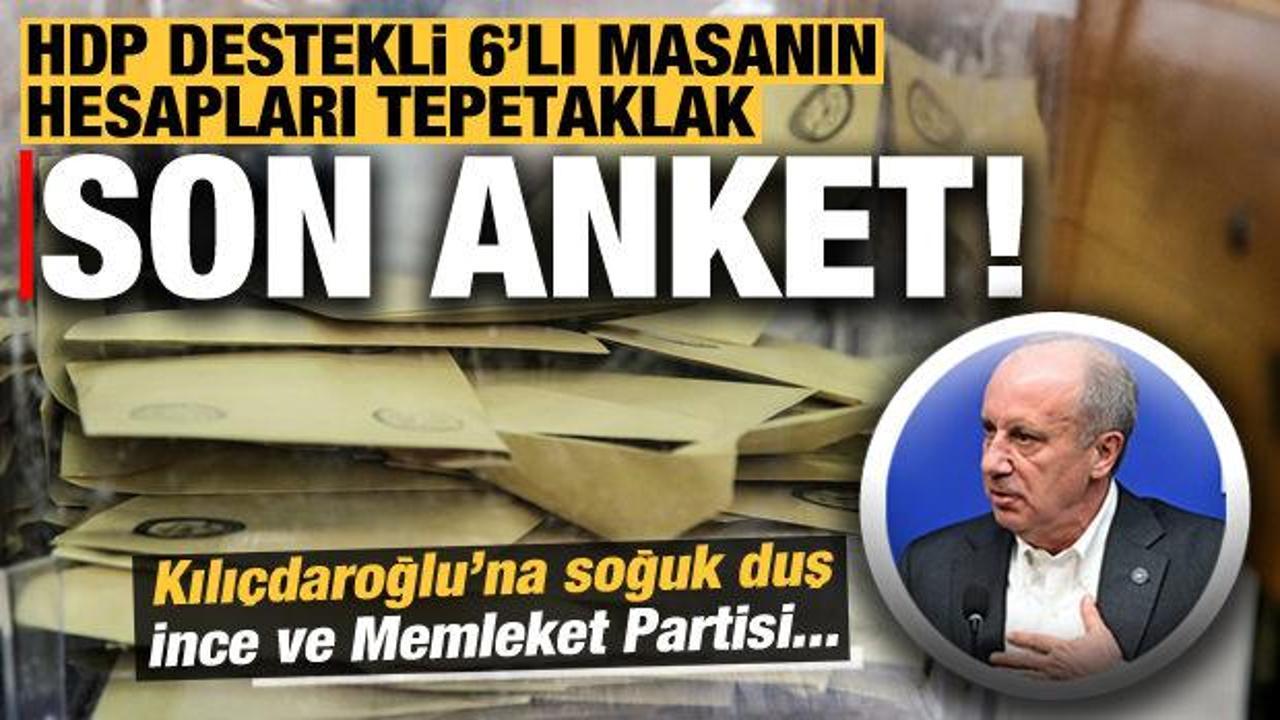 Son anket sonu&ccedil;larını a&ccedil;ıkladı! Dikkat &ccedil;eken Muharrem İnce ve Memleket Partisi detayı...