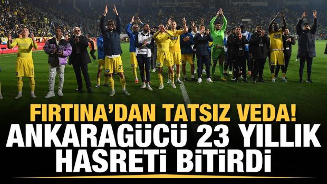 Trabzonspor kupaya Ankara'da veda etti!