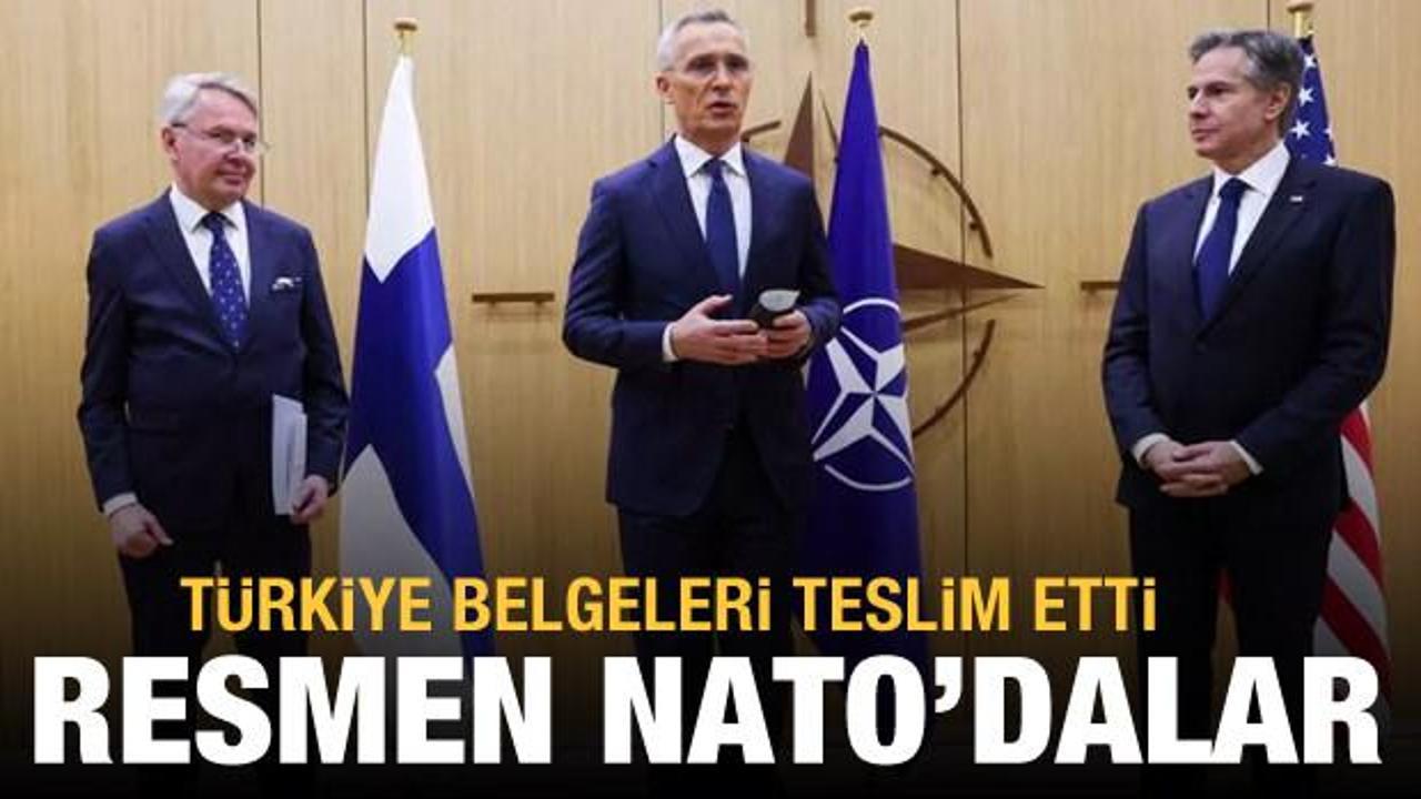 Türkiye belgeyi teslim etti; Finlandiya resmen NATO'ya katıldı