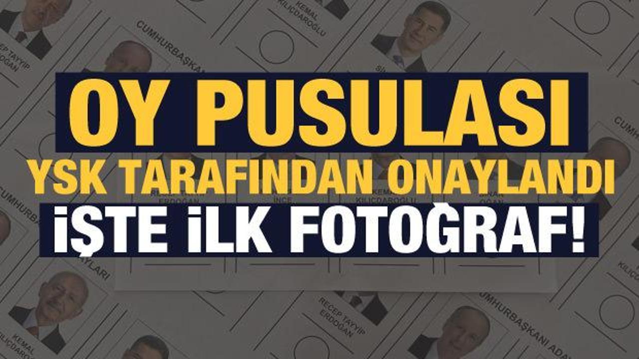 Cumhurbaşkanlığı se&ccedil;imleri oy pusulası onaylandı: İşte ilk fotoğraf