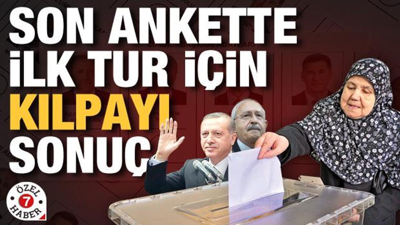 Son ankette ilk tur i&ccedil;in kılpayı sonu&ccedil;! Erdoğan ile Kılı&ccedil;daroğlu arasındaki fark a&ccedil;ılıyor