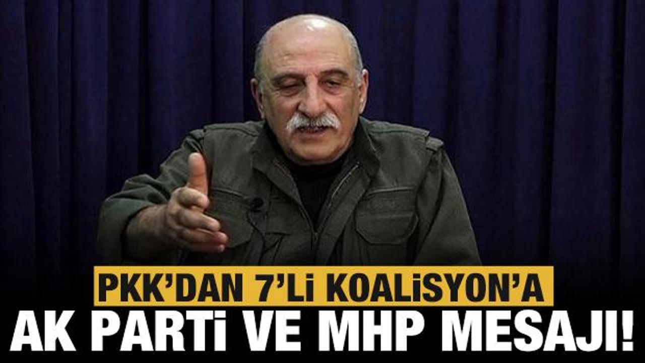 Kandil'den 7'li koalisyona AK Parti - MHP mesajı!