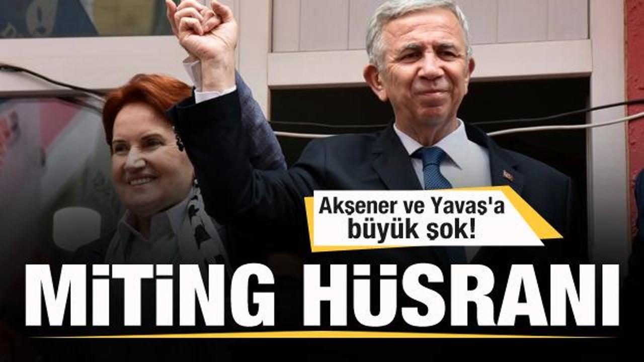Konya'da Meral Akşener ve Mansur Yavaş'a büyük şok! Miting hüsranı