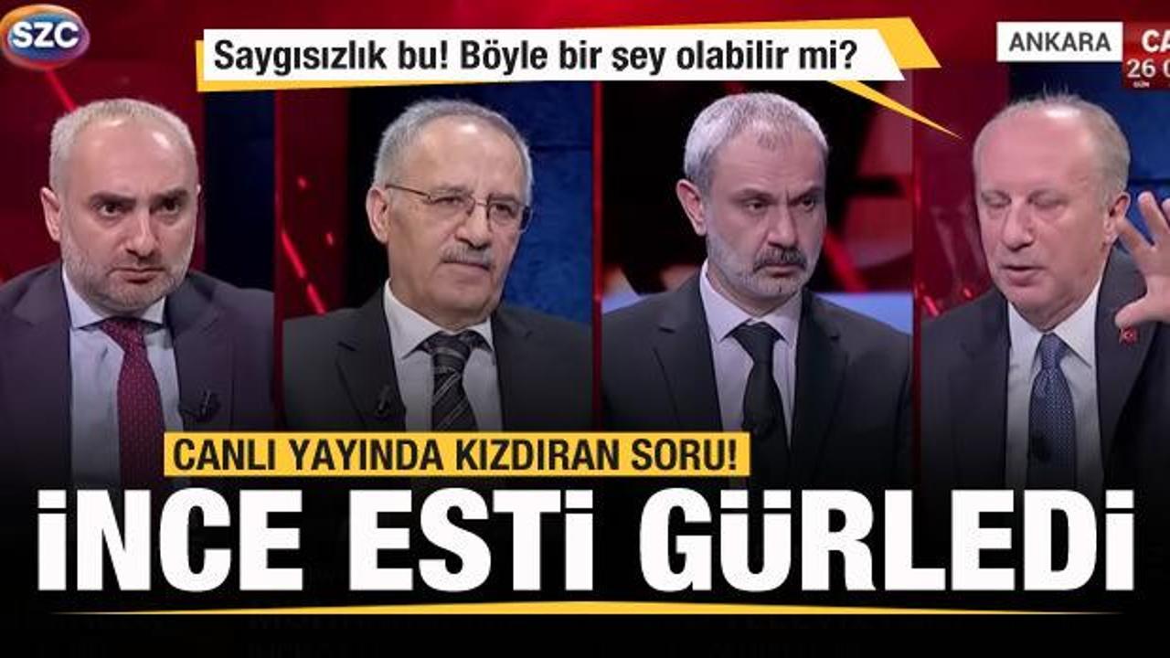 S&ouml;zc&uuml; TV'de Muharrem İnce'yi kızdıran soru! Saygısızlık bu! B&ouml;yle bir şey olabilir mi?
