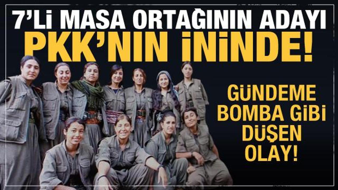 7'li masa ortağının adayı PKK mağaralarında yatmış! İşte o fotoğraflar