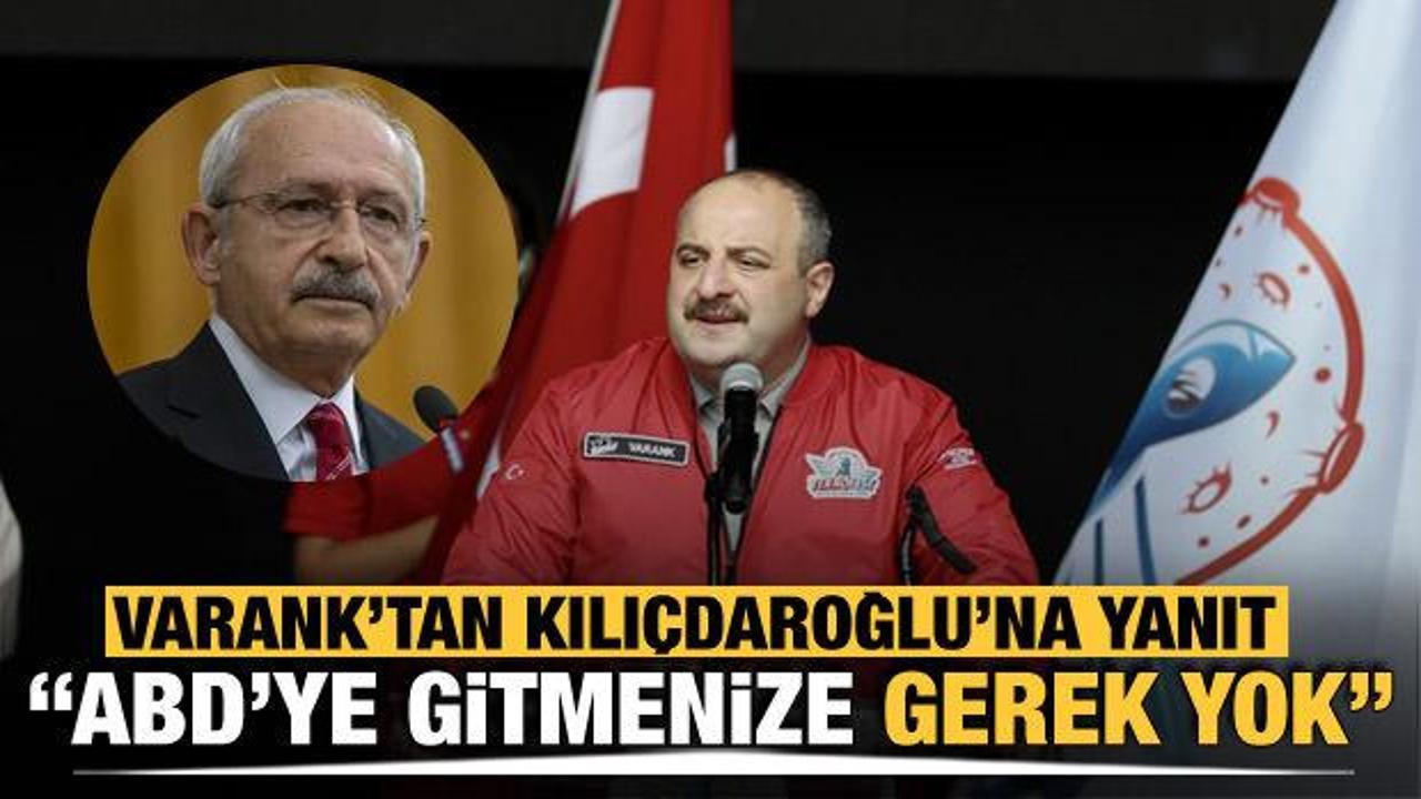 Bakan Varank'tan Kılı&ccedil;daroğlu'nun 'ABD'li şirket' vaadine yanıt