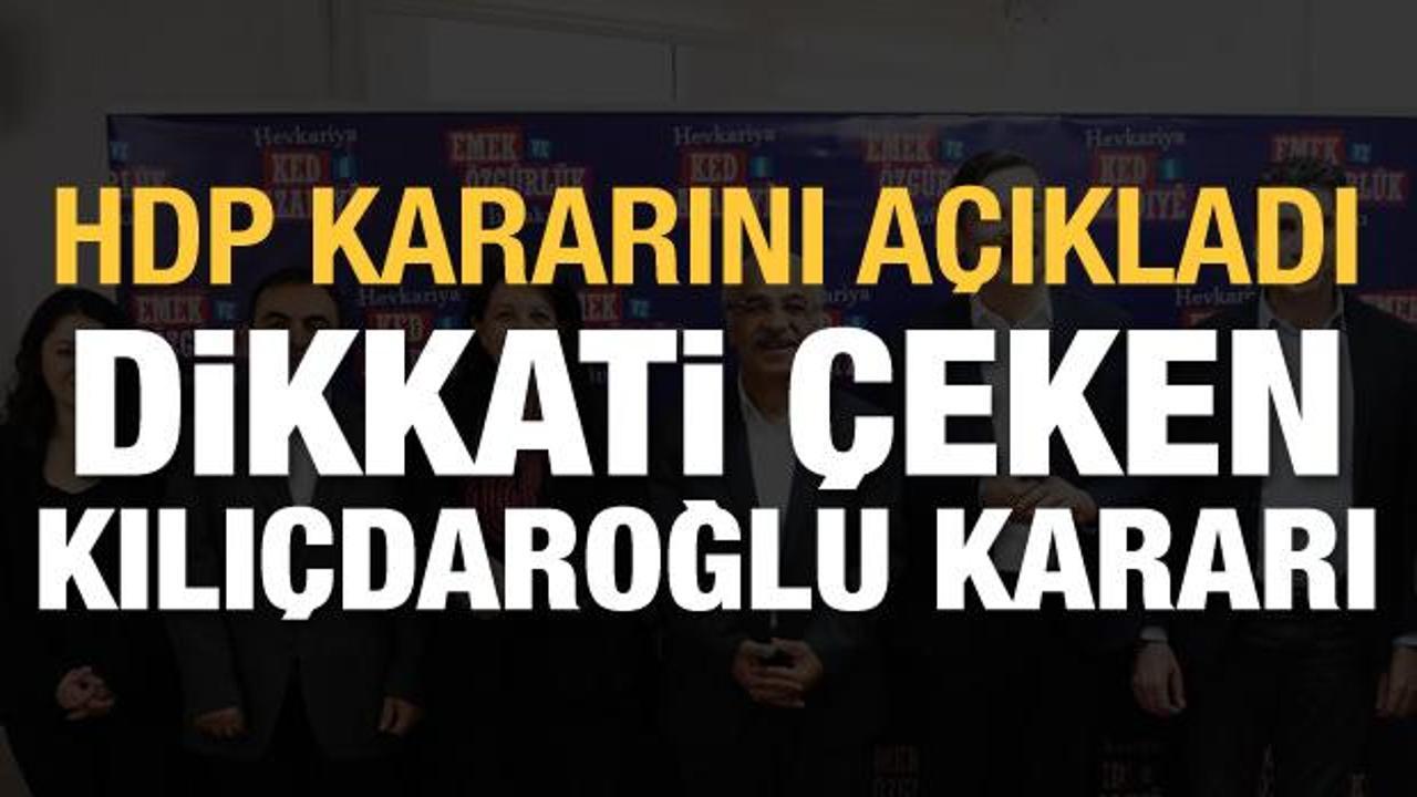 Emek ve &Ouml;zg&uuml;rl&uuml;k İttifakı: Se&ccedil;imde Kılı&ccedil;daroğlu'nu destekleyeceğiz