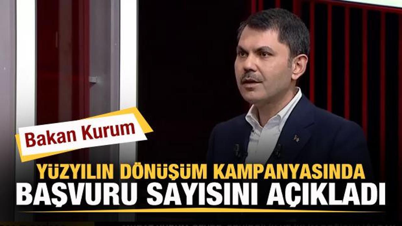 Bakan Murat Kurum 'Yarısı Bizden' kampanyasında başvuru sayısını açıkladı!