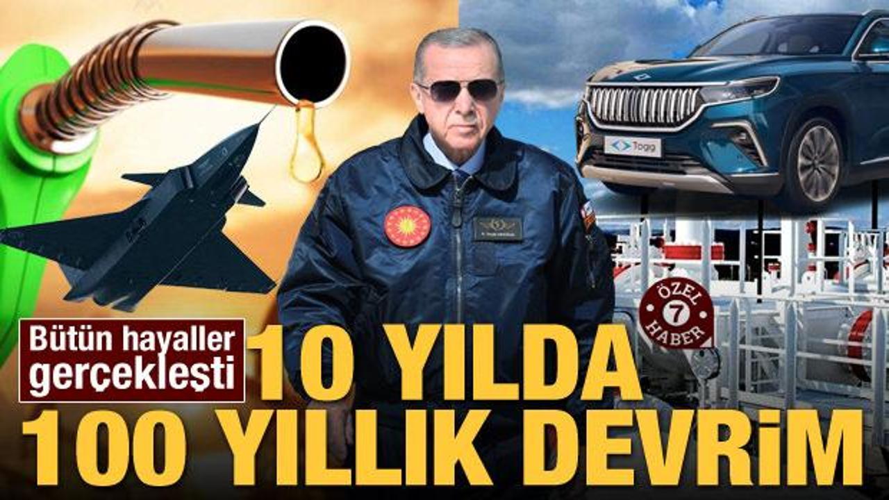 B&uuml;t&uuml;n hayaller ger&ccedil;ekleşti! 10 yılda 100 yıllık devrim