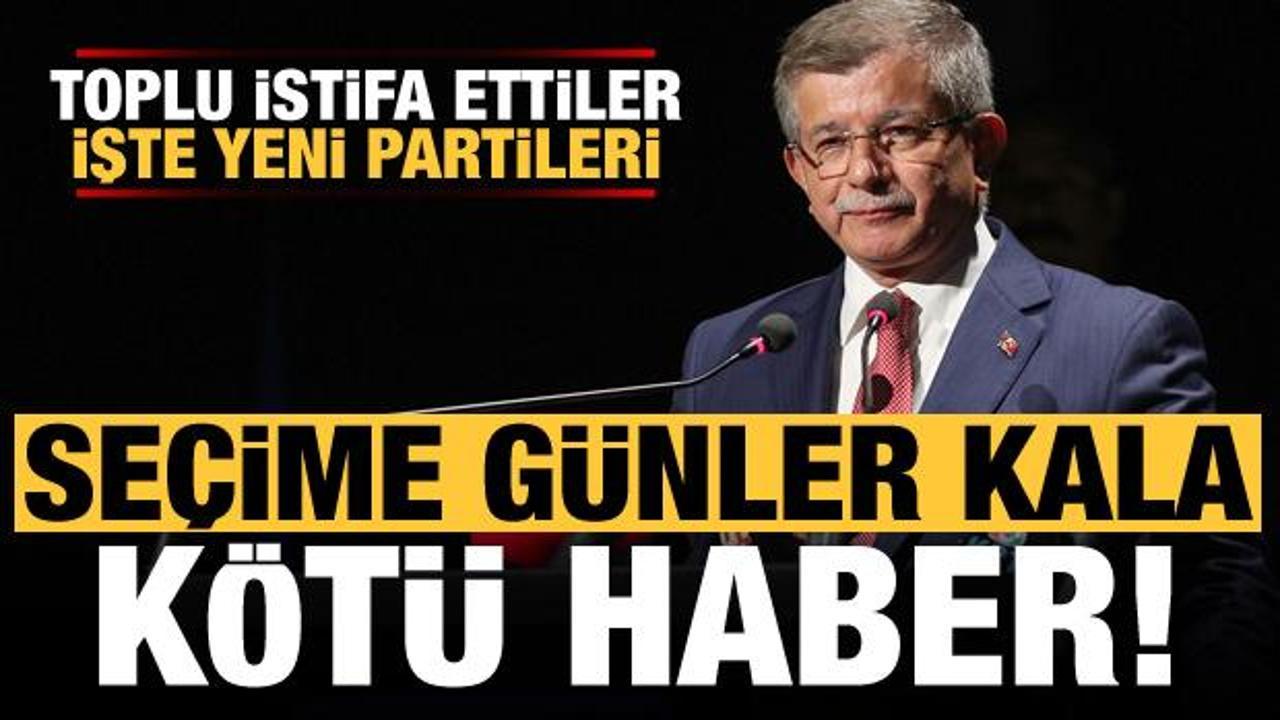 Davutoğlu'nun partisinde toplu istifa! Yeni partileri...