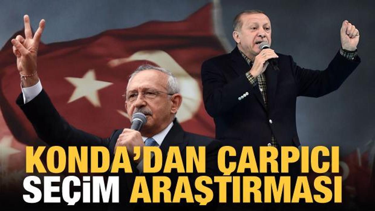 Erdoğan, Cumhur İttifakı ve muhalefet&hellip; KONDA'dan &ccedil;arpıcı se&ccedil;im tespitleri!