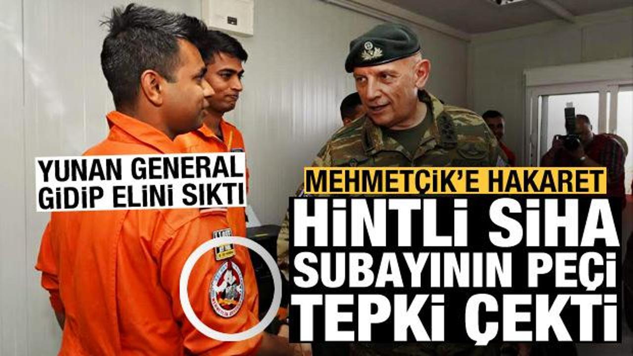 Hintli SİHA subayının taktığı peç tepki çekti: Mehmetçik Busters