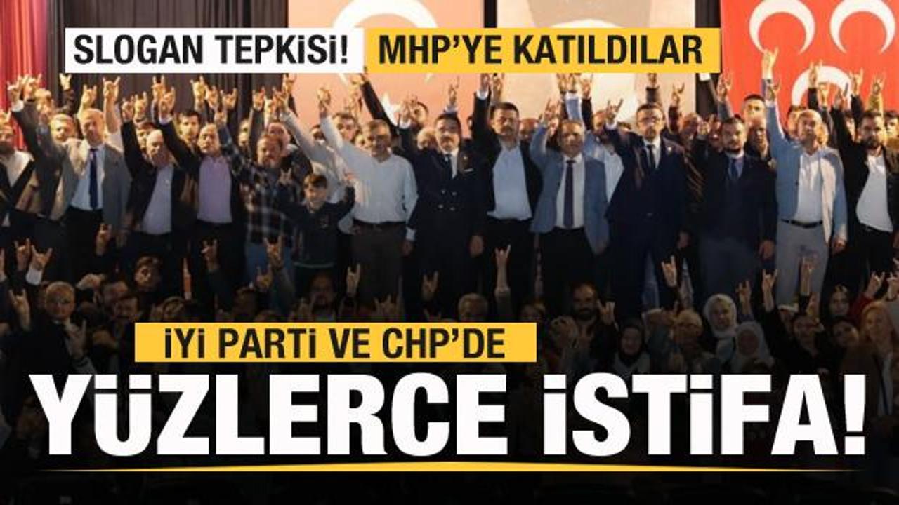Slogan tepkisi! CHP ve İYİ Parti'de y&uuml;zlerce istifa! İşte yeni partileri